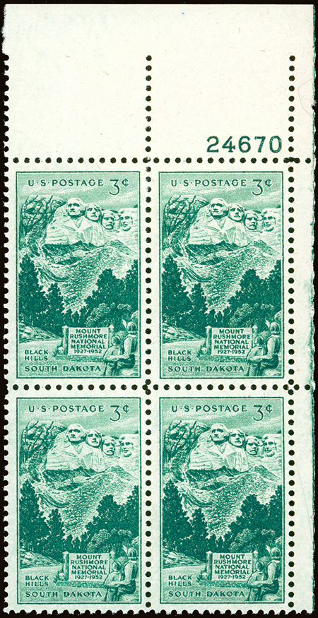 1951-1952 Plate Blocks