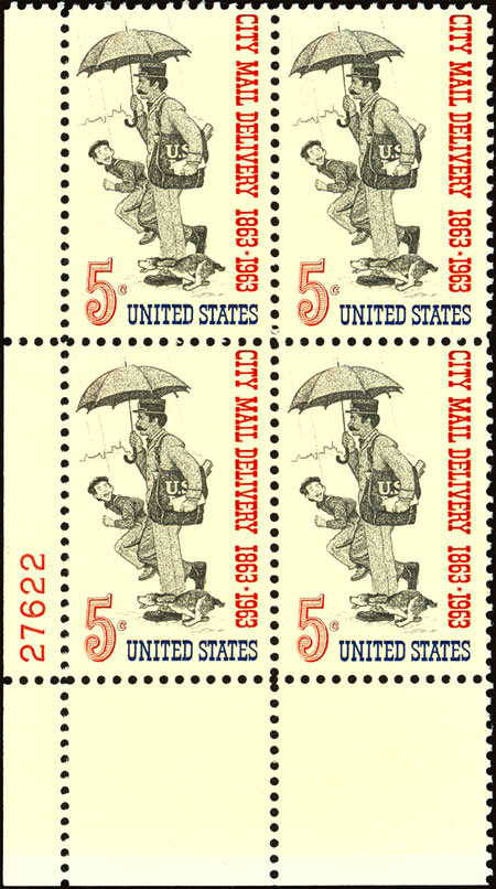 1963 Plate Blocks