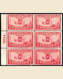 #649 - 2¢ Aeronautics Conference: Plate Block