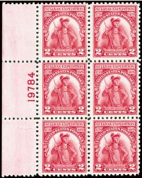 #657 - 2¢ Sullivan Expedition: Plate Block