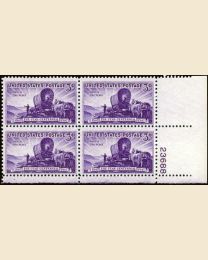 # 950 - 3¢ Utah Settlement: plate block