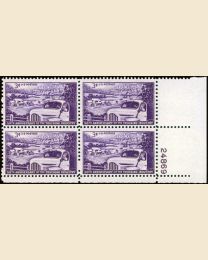 #1025 - 3¢ Trucking Industry: plate block