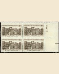 #1081 - 3¢ Wheatland: plate block