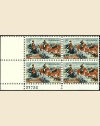 #1243 - 5¢ Charles M. Russell Plate Block