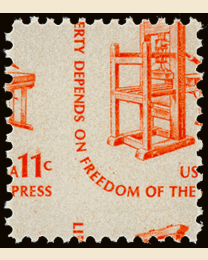 11¢ Printing Press Misperf