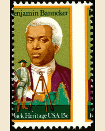 15¢ Benjamin Banneker Misperf