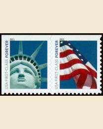 #4559S- (44¢) Liberty & Flag Bklt