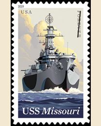 #5392 - (55¢) USS Missouri