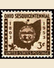 #1018 - 3¢ Ohio Statehood