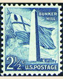 #1034 - 2 1/2¢ Bunker Hill