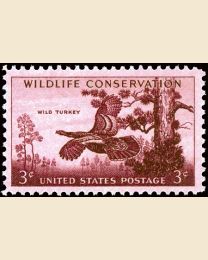 #1077 - 3¢ Wild Turkey