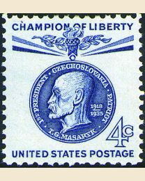 #1147 - 4¢ Thomas G. Masaryk