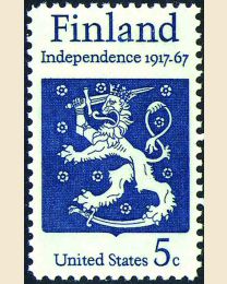 #1334 - 5¢ Finnish Independence