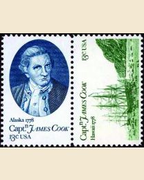 #1732S - 13¢ Captain Cook