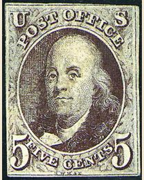 First U.S. Postage Stamp 