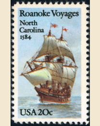 #2093 - 20¢ Roanoke Voyages