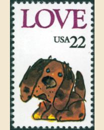 #2202 - 22¢ Love - Puppy