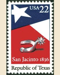 #2204 - 22¢ Texas Republic