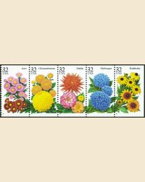 #2993S - 32¢ Fall Garden Flowers booklet