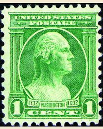 704-15 - 1932 Washington Bicentennials, set of 12 stamps - Mystic Stamp  Company