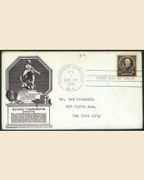 # 873 - 10¢ B.T. Wash. : FDC