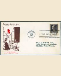 # 878 - 10¢ Jane Addams: FDC