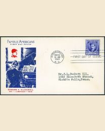 # 882 - 5¢ E. MacDowell: FDC