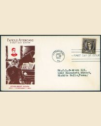 # 883 - 10¢ E. Nevin: FDC