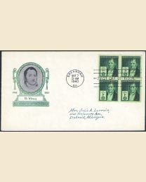 # 889 - 1¢ Eli Whitney: FDC