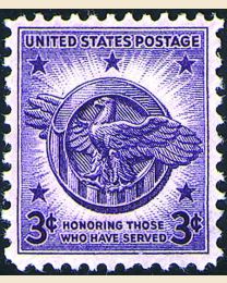 # 940 - 3¢ WW II Veterans