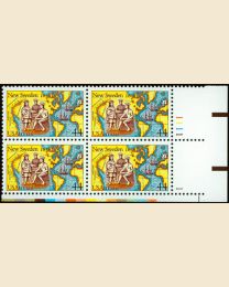 #C117 - 44¢ New Sweden: Plate Block