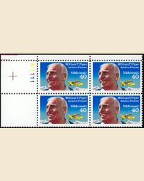 #C129 - 40¢ Piper: Plate Block