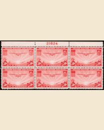 #C22 - 50¢ China Clipper: Plate Block