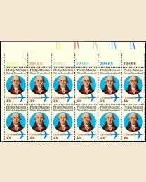 #C98 - 40¢ Philip Mazzei: Plate Block