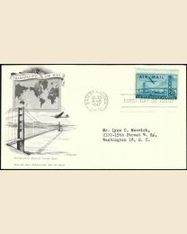 #C36 - 25¢ Oakland Bay Bridge FDC