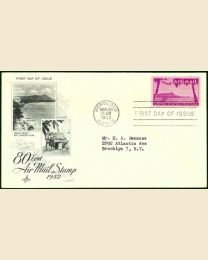 #C46 - 80¢ Diamond Head FDC