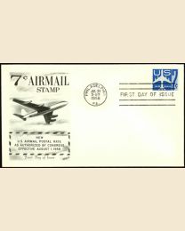 #C51 - 7¢ Jet Liner (blue) FDC