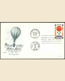 #C54 - 7¢ Balloon Jupiter FDC