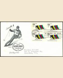 #C85 - 11¢ Olympics - Skiing FDC