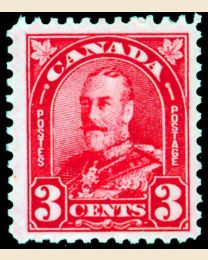 #167 3¢ King George V