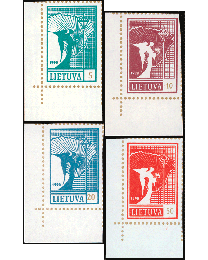 Lithuania's 1st Independence Issues - Set of 4