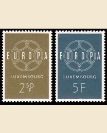 Luxembourg # 354-55 Europa