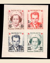Monaco # 291bv Red Cross Surcharged