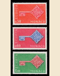 Monaco # 689-91 Europa