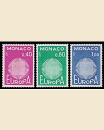 Monaco # 768-70 Europa