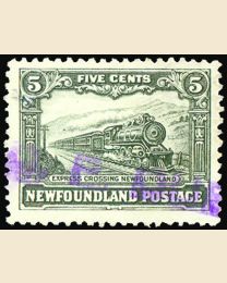 5¢ Express Locomotive Crossing Newfoundland