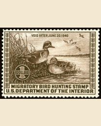 US # RW6 - $1 Green-Winged Teal