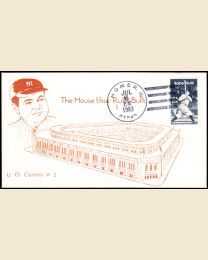 1983 Babe Ruth First Day Cover with Homer, IL postmark