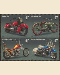 #4085S- 39¢ American Motorcycles