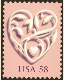 #4152 - 58¢ Wedding Heart